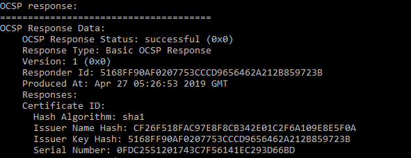 Verify OCSP Stapling